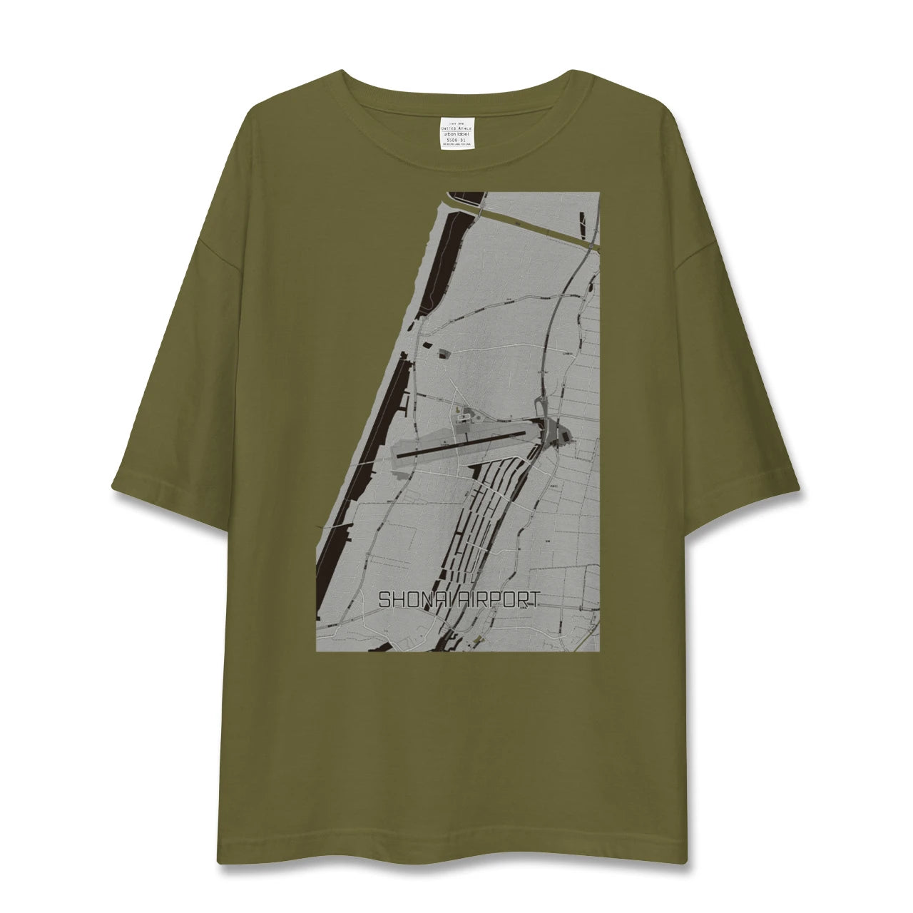 【庄内空港(山形県)】地図柄ビッグシルエットTシャツ