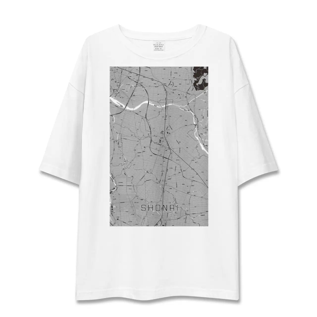【庄内(山形県)】地図柄ビッグシルエットTシャツ