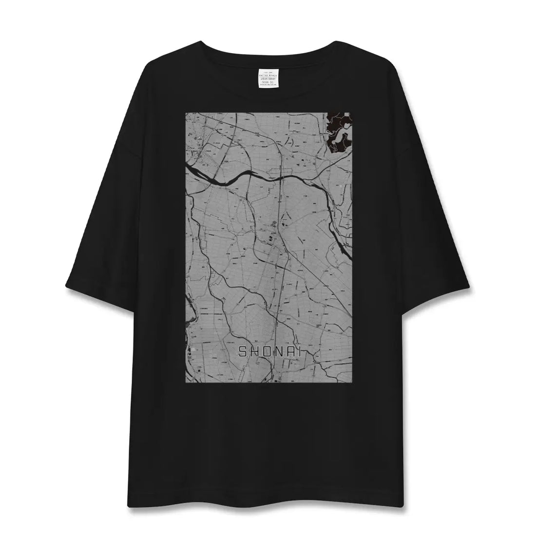 【庄内(山形県)】地図柄ビッグシルエットTシャツ