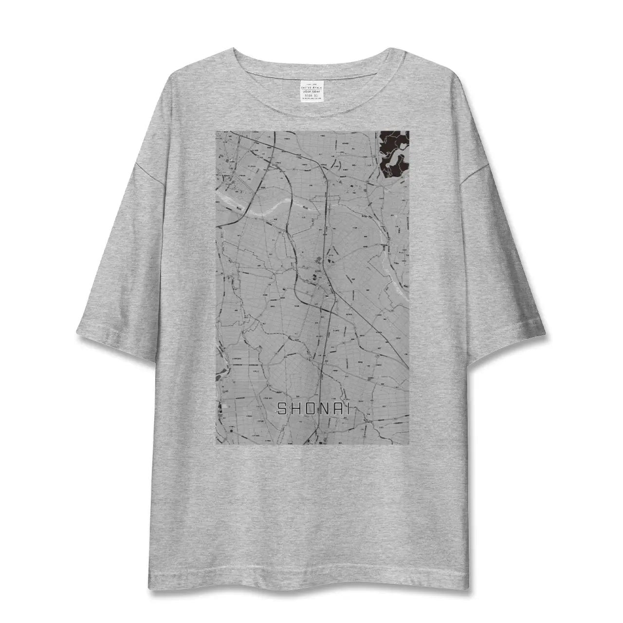 【庄内(山形県)】地図柄ビッグシルエットTシャツ