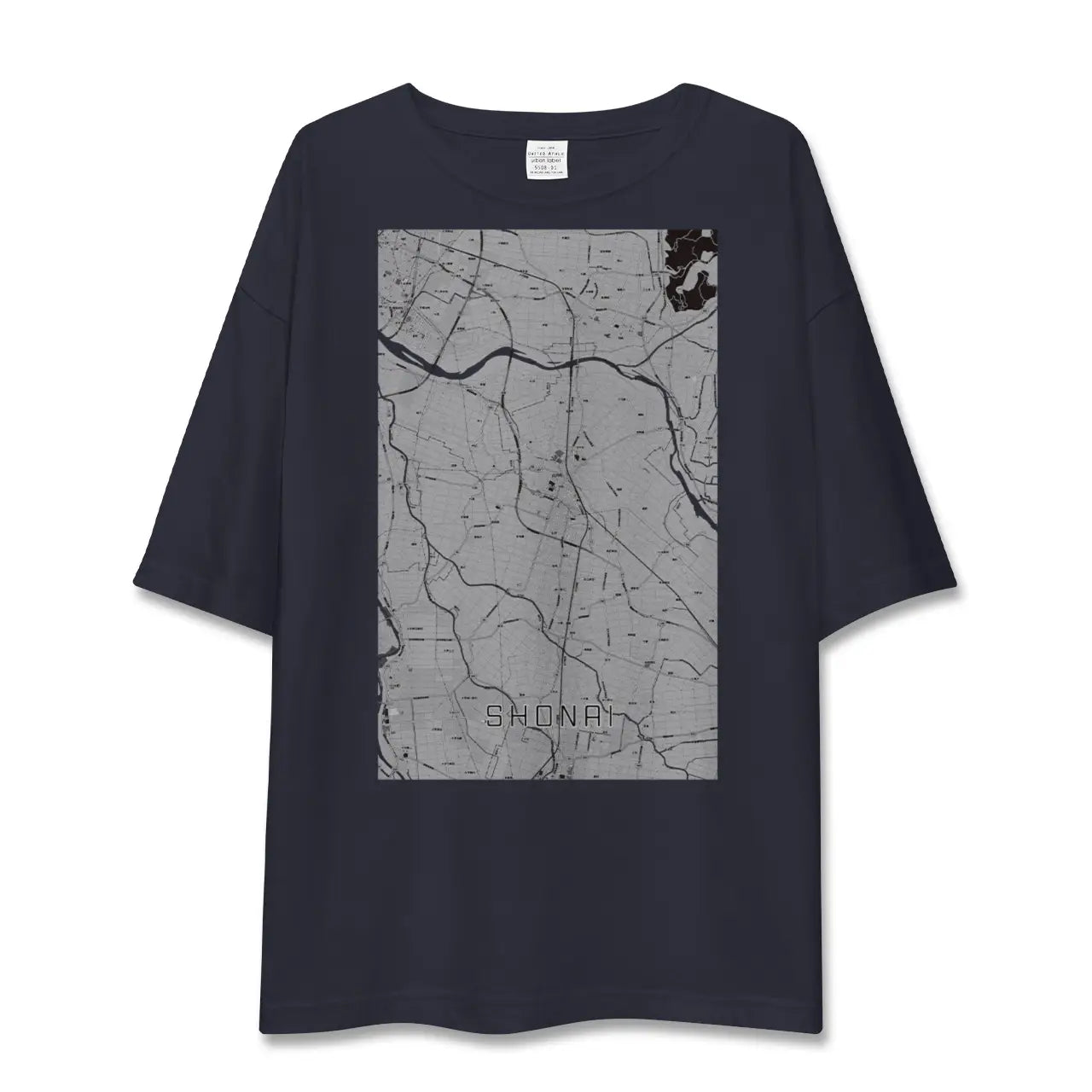 【庄内(山形県)】地図柄ビッグシルエットTシャツ