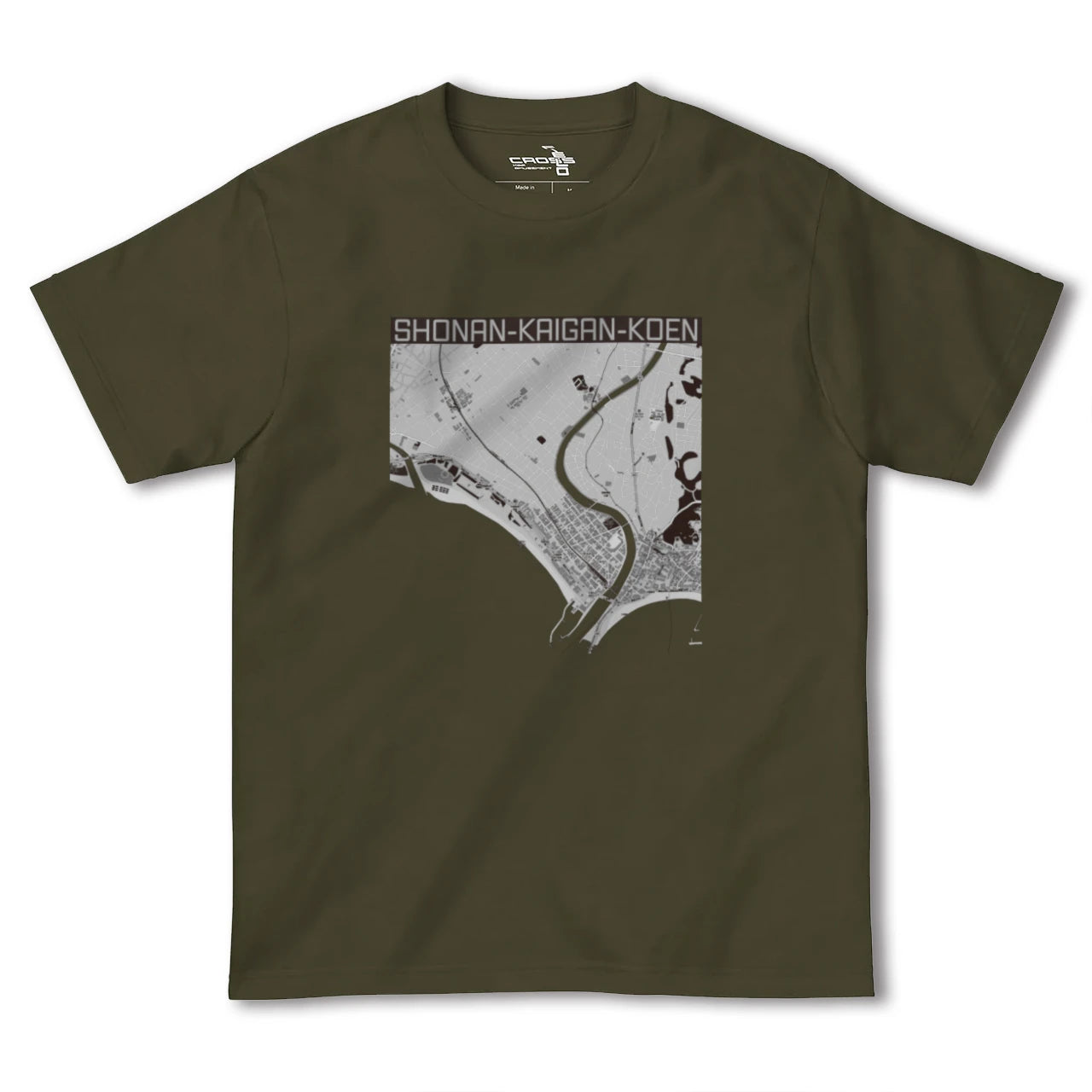 【湘南海岸公園(神奈川県)】地図柄ヘビーウェイトTシャツ