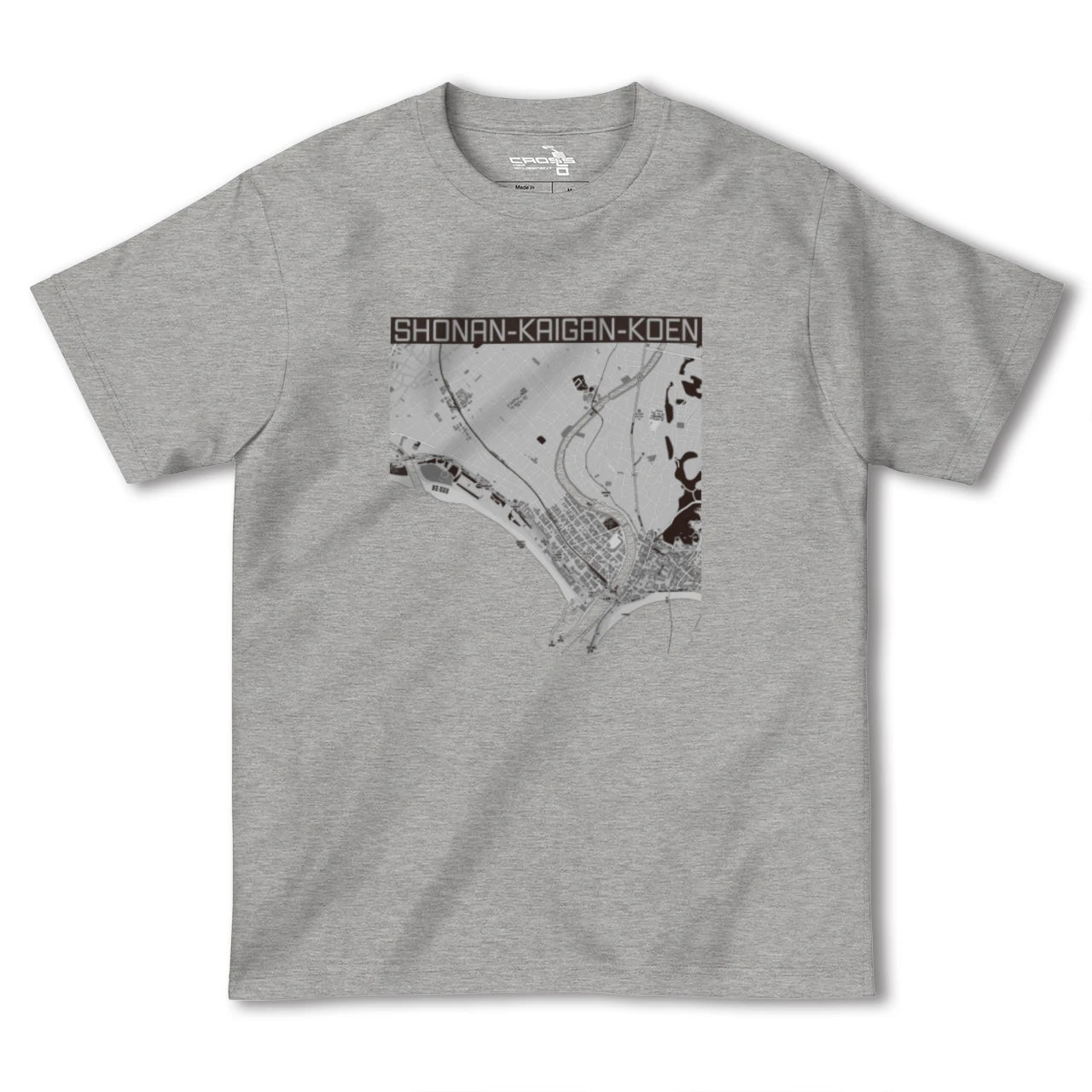 【湘南海岸公園(神奈川県)】地図柄ヘビーウェイトTシャツ
