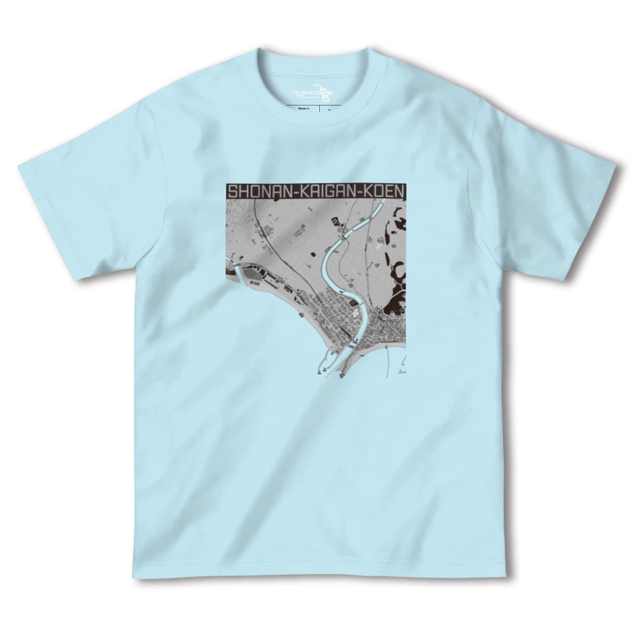 【湘南海岸公園(神奈川県)】地図柄ヘビーウェイトTシャツ