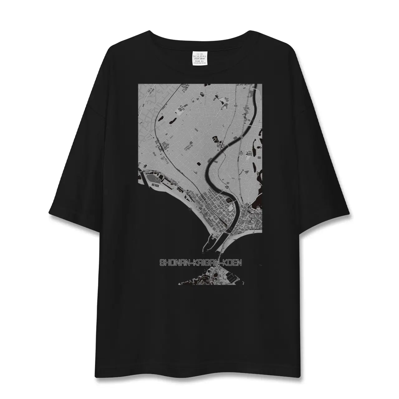 【湘南海岸公園(神奈川県)】地図柄ビッグシルエットTシャツ