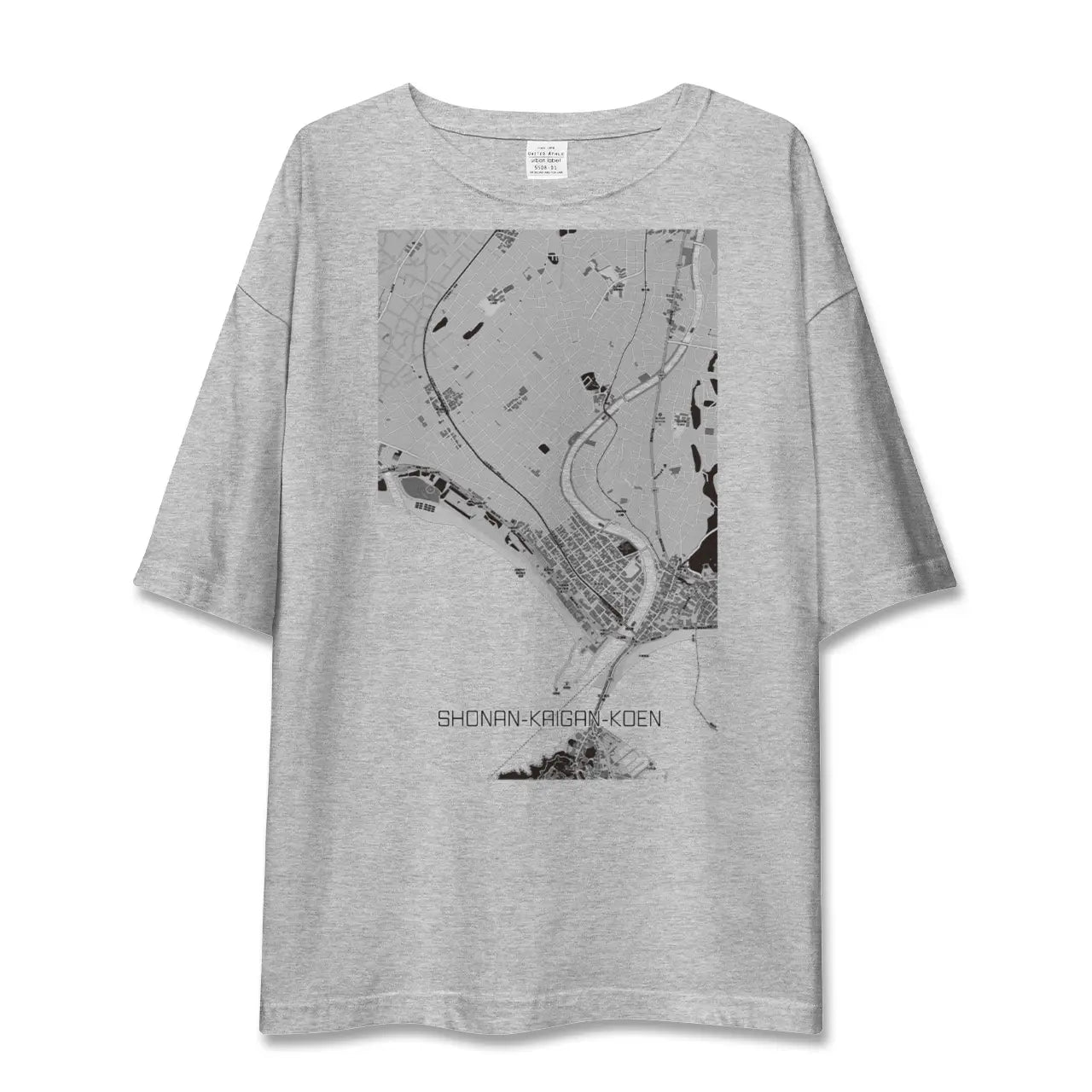 【湘南海岸公園(神奈川県)】地図柄ビッグシルエットTシャツ