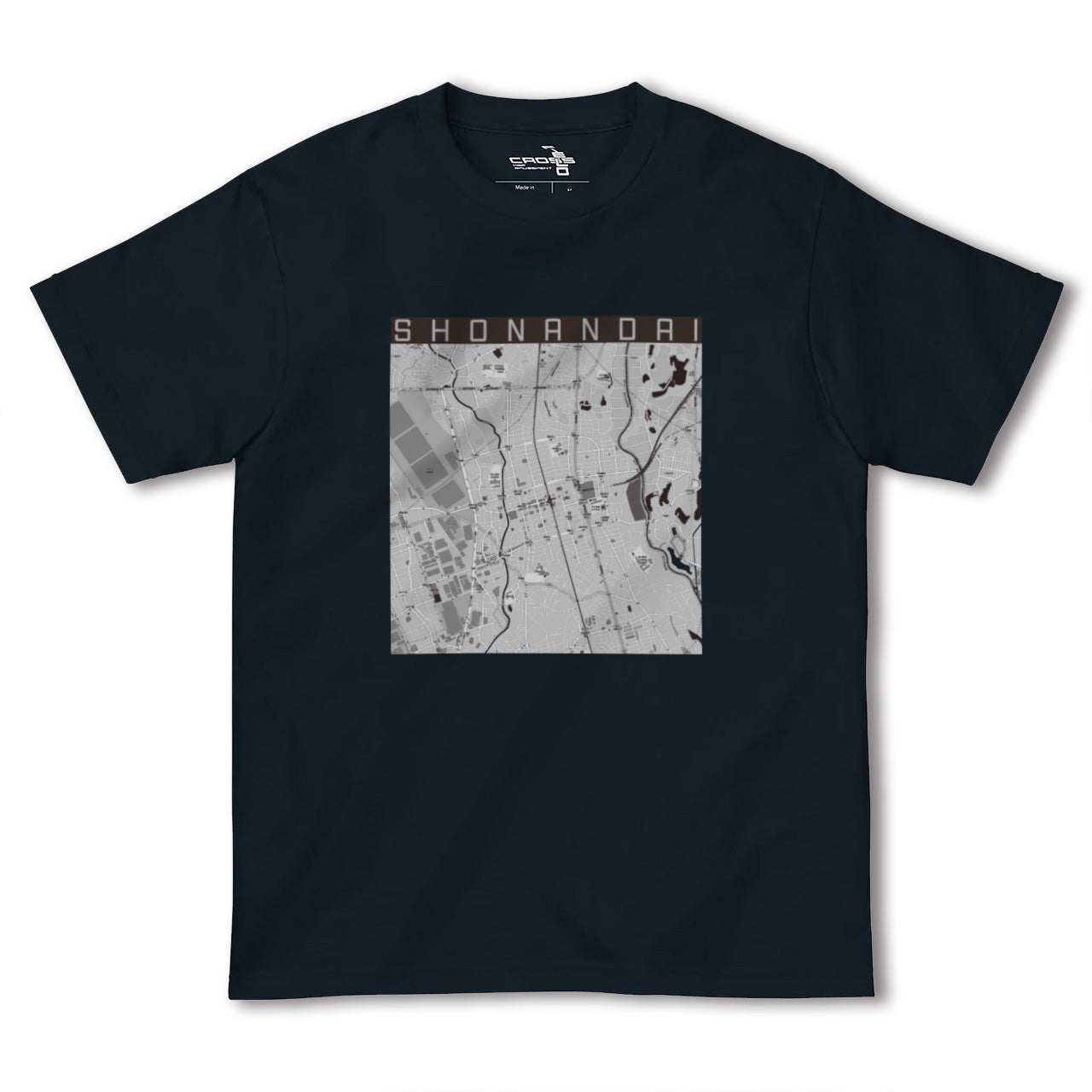 【湘南台(神奈川県)】地図柄ヘビーウェイトTシャツ