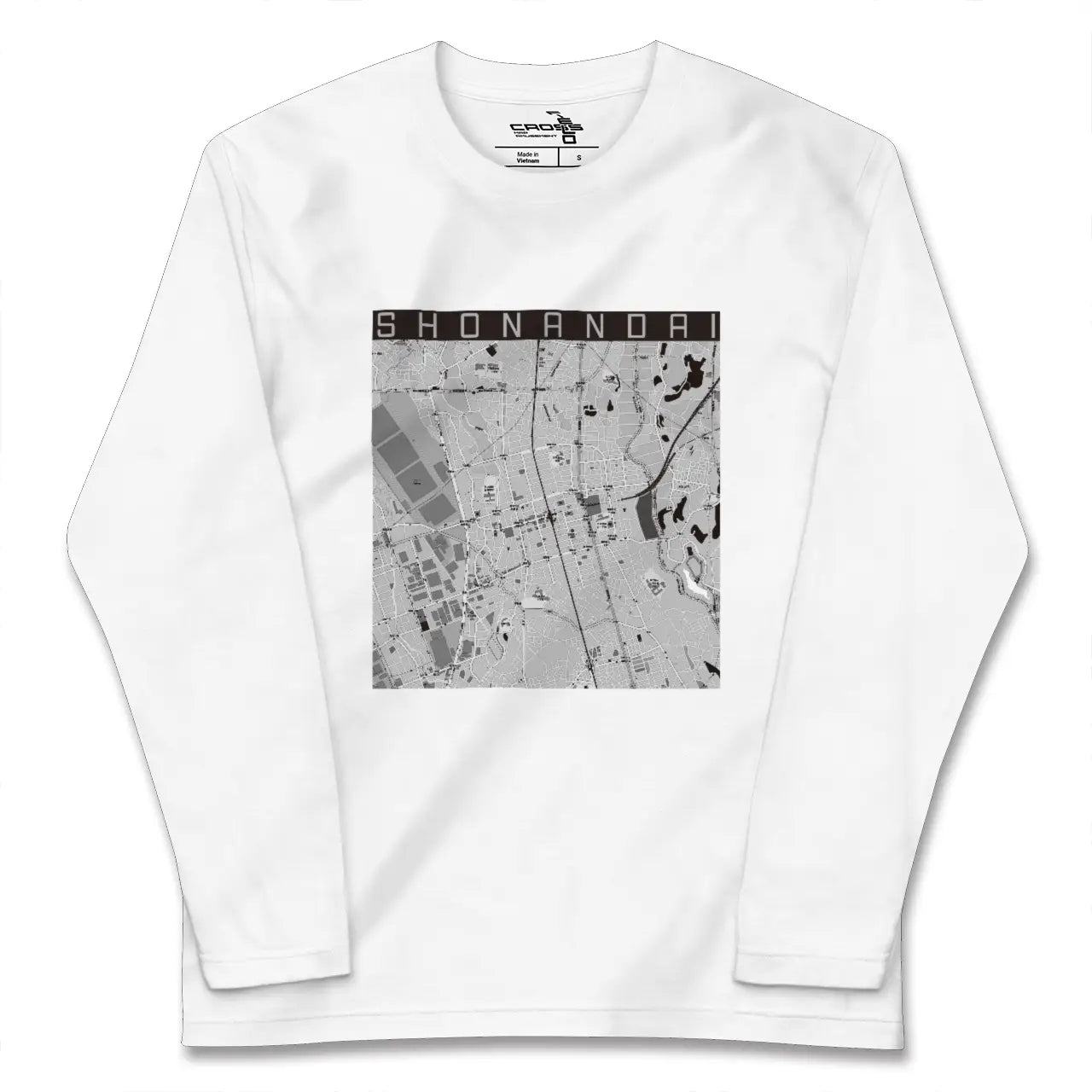 【湘南台(神奈川県)】地図柄ロングスリーブTシャツ