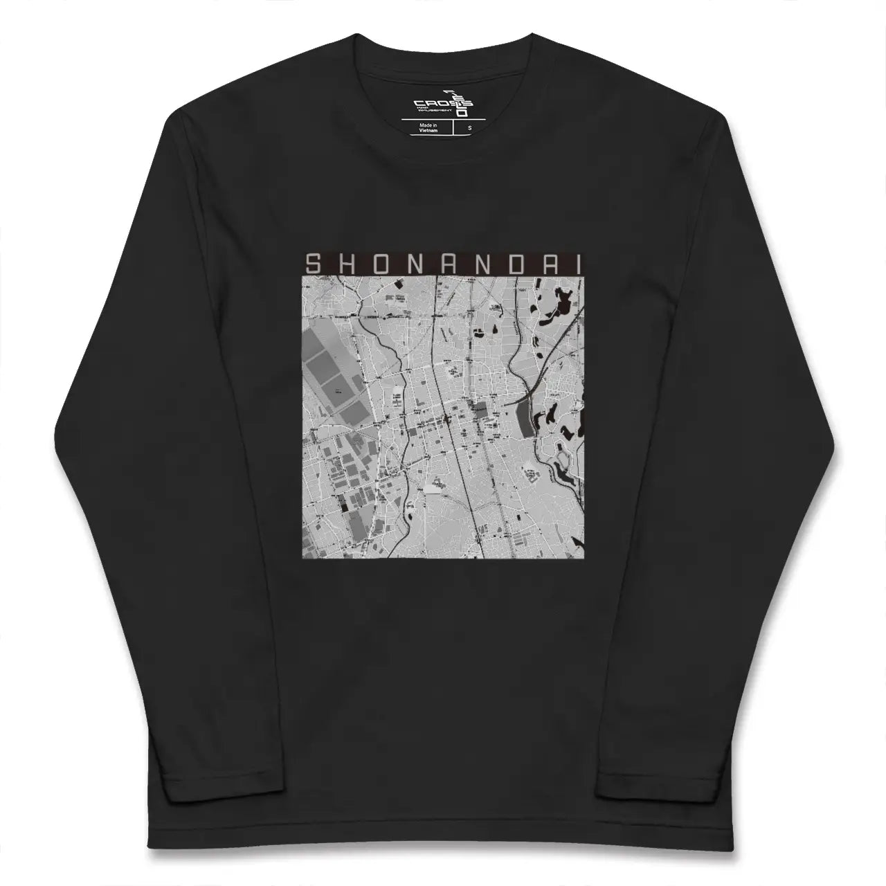 【湘南台(神奈川県)】地図柄ロングスリーブTシャツ