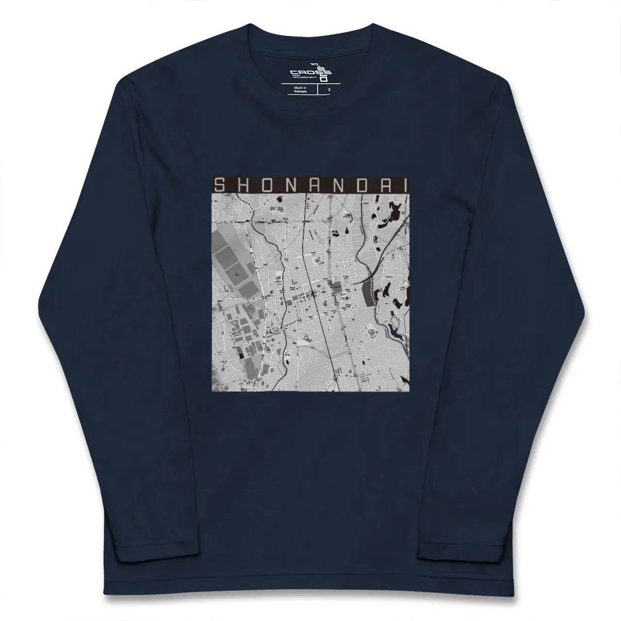 【湘南台(神奈川県)】地図柄ロングスリーブTシャツ