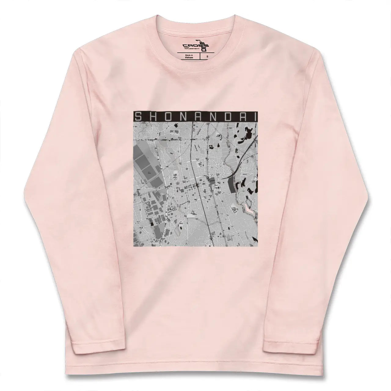 【湘南台(神奈川県)】地図柄ロングスリーブTシャツ