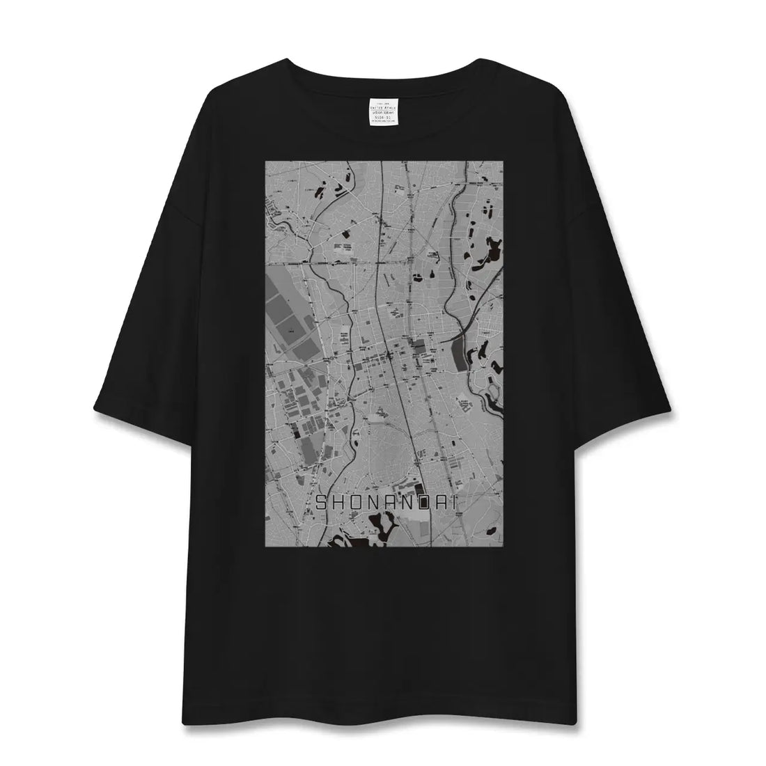 【湘南台(神奈川県)】地図柄ビッグシルエットTシャツ