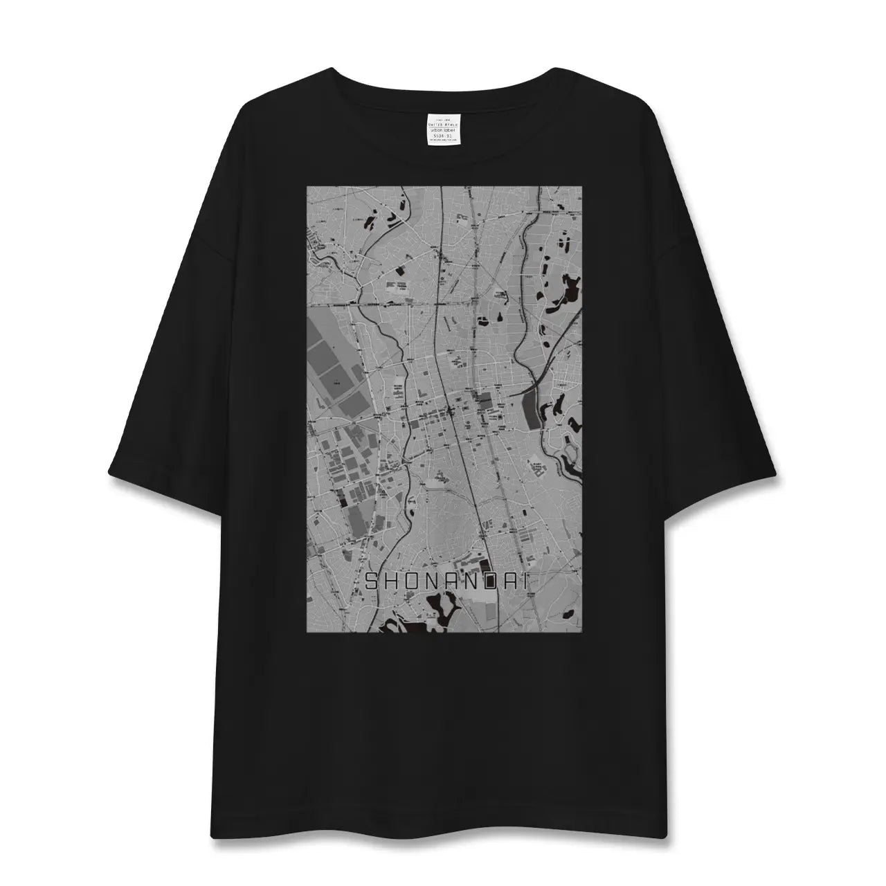 【湘南台(神奈川県)】地図柄ビッグシルエットTシャツ