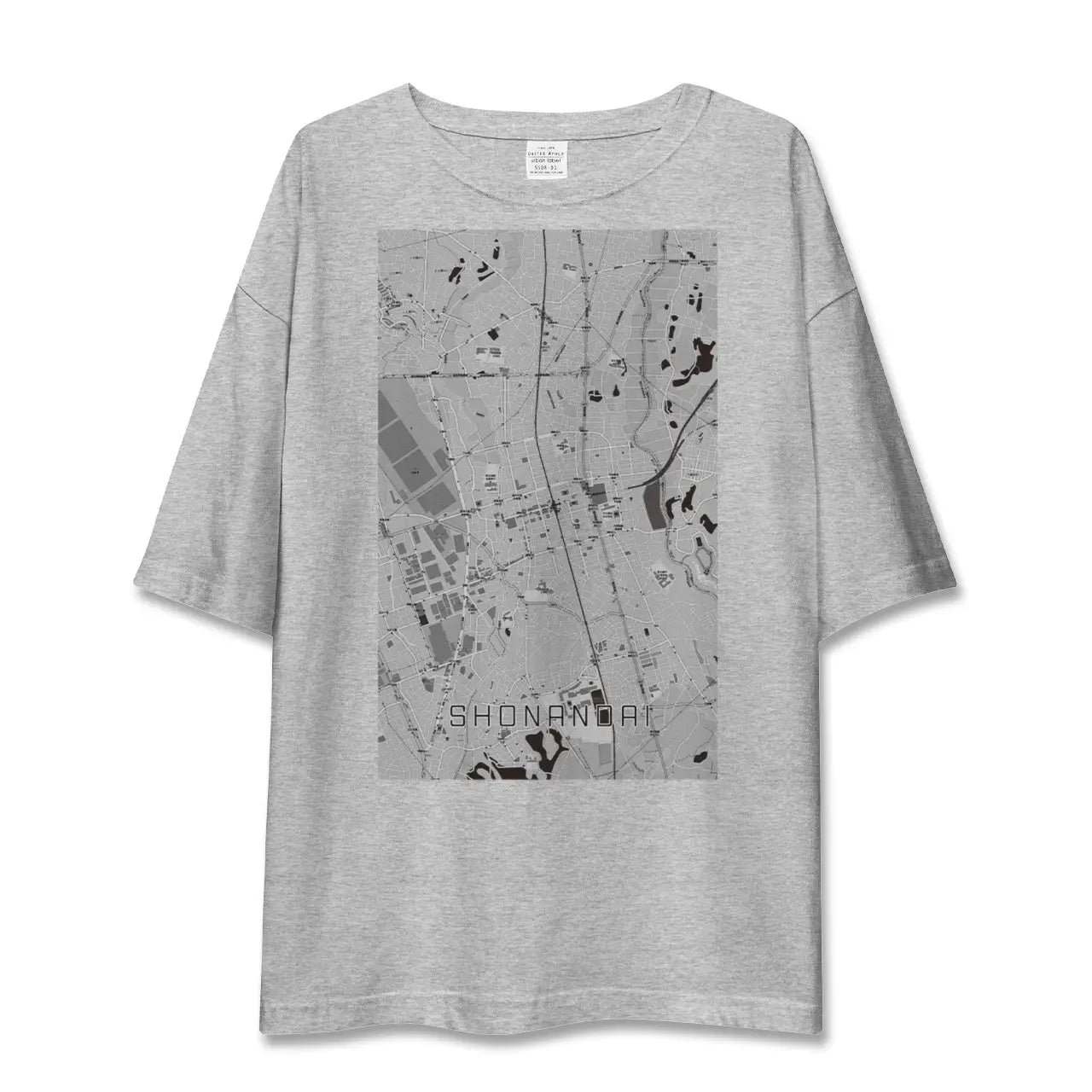 【湘南台(神奈川県)】地図柄ビッグシルエットTシャツ