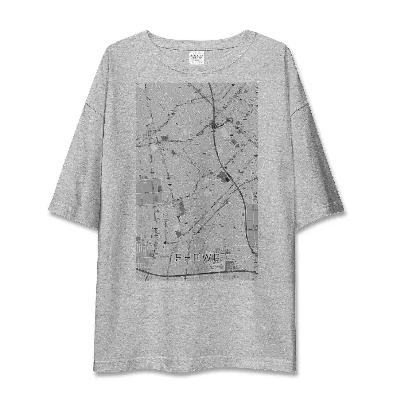 【昭和(山梨県)】地図柄ビッグシルエットTシャツ