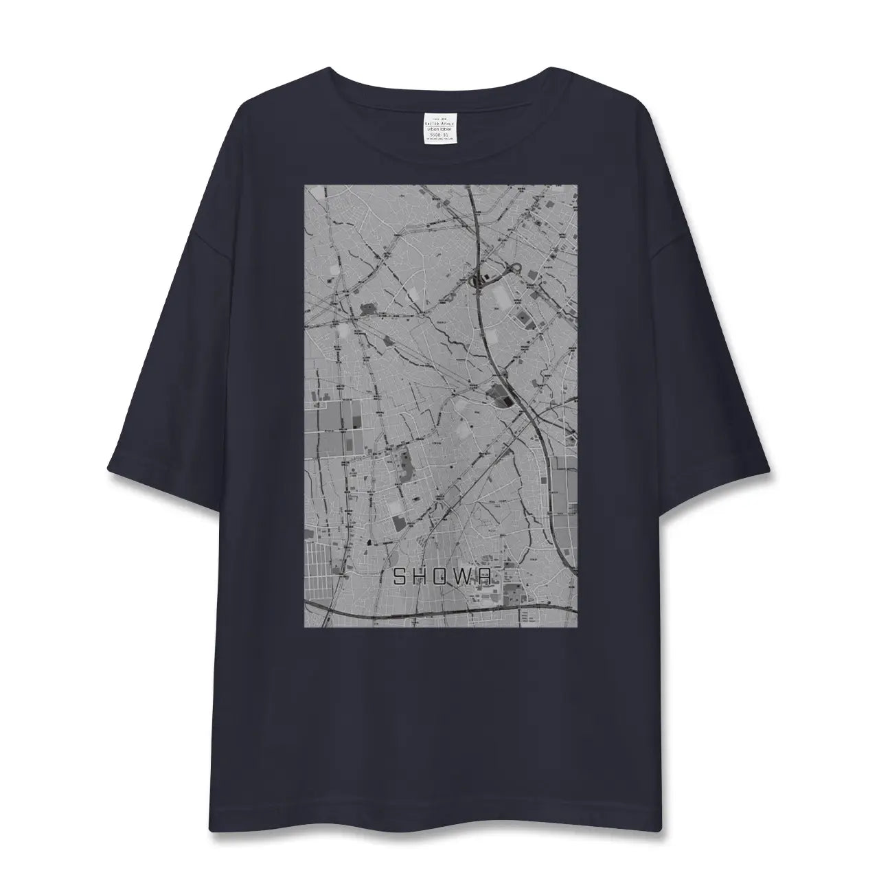 【昭和(山梨県)】地図柄ビッグシルエットTシャツ