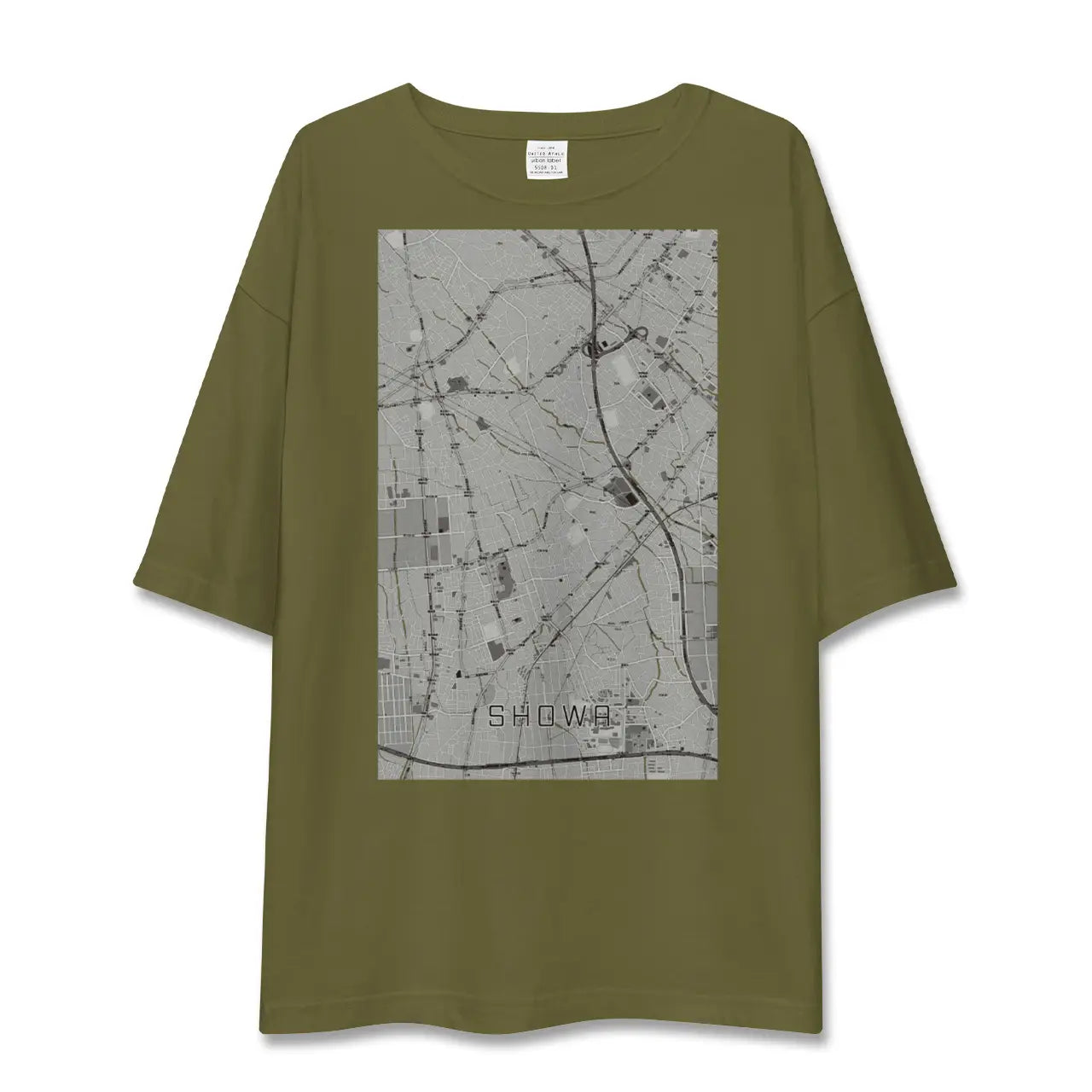 【昭和(山梨県)】地図柄ビッグシルエットTシャツ