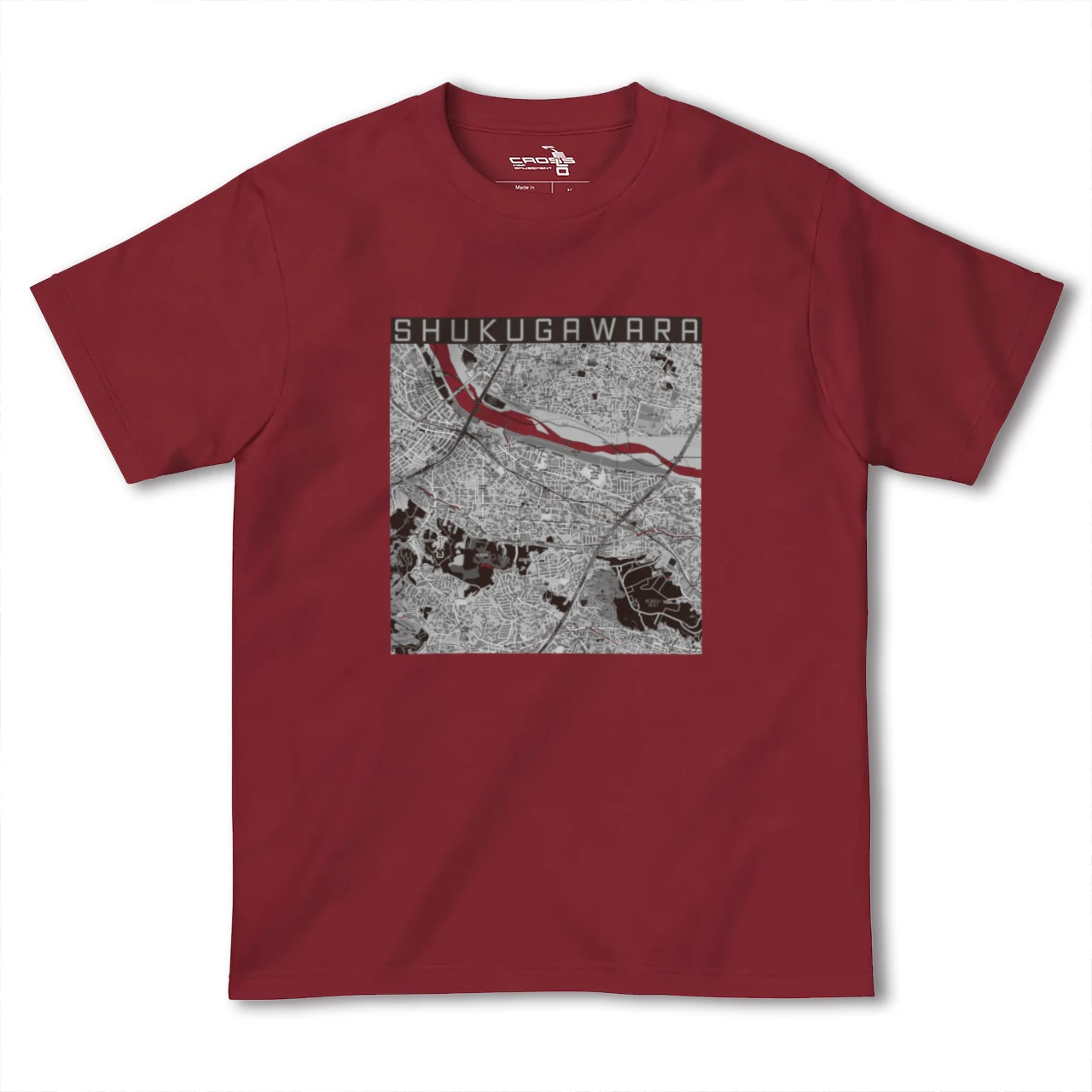 【宿河原(神奈川県)】地図柄ヘビーウェイトTシャツ