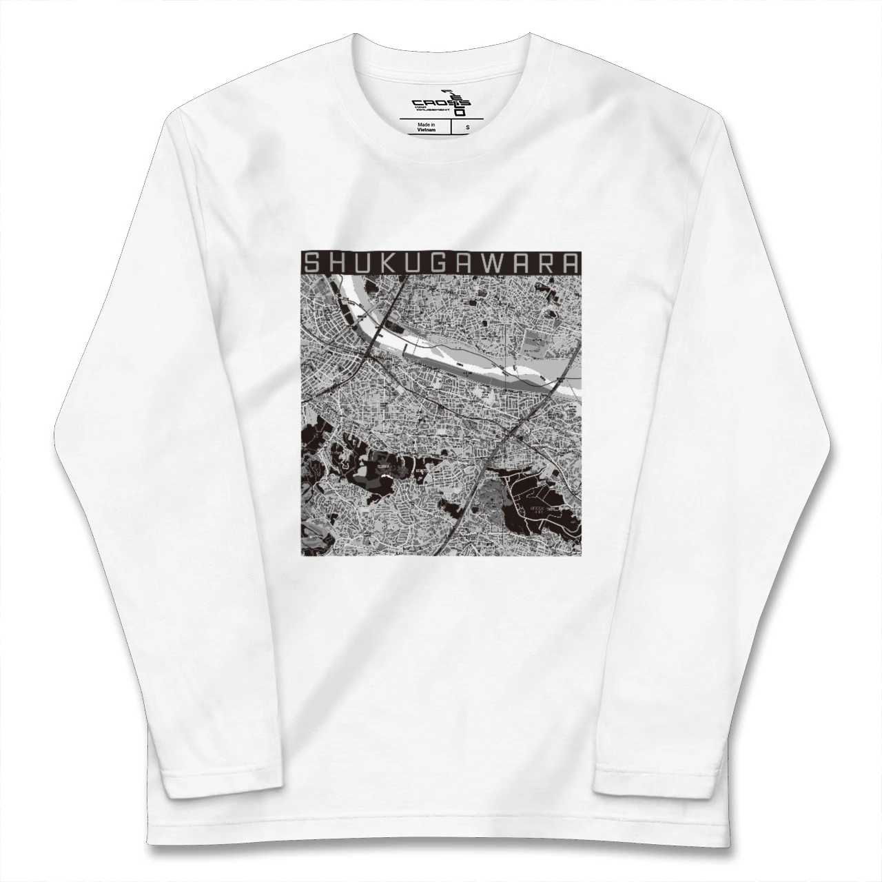 【宿河原(神奈川県)】地図柄ロングスリーブTシャツ