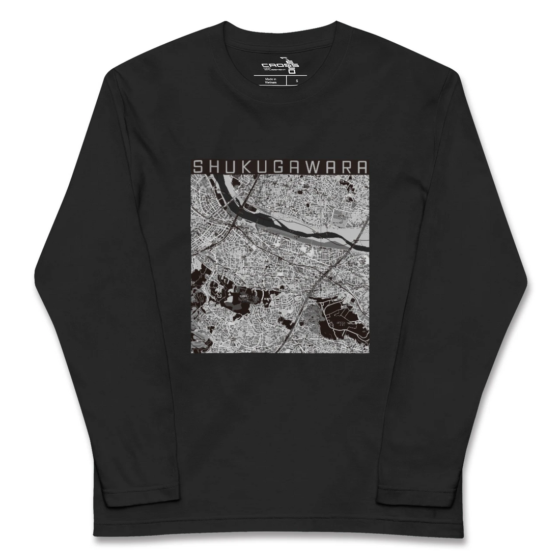 【宿河原(神奈川県)】地図柄ロングスリーブTシャツ