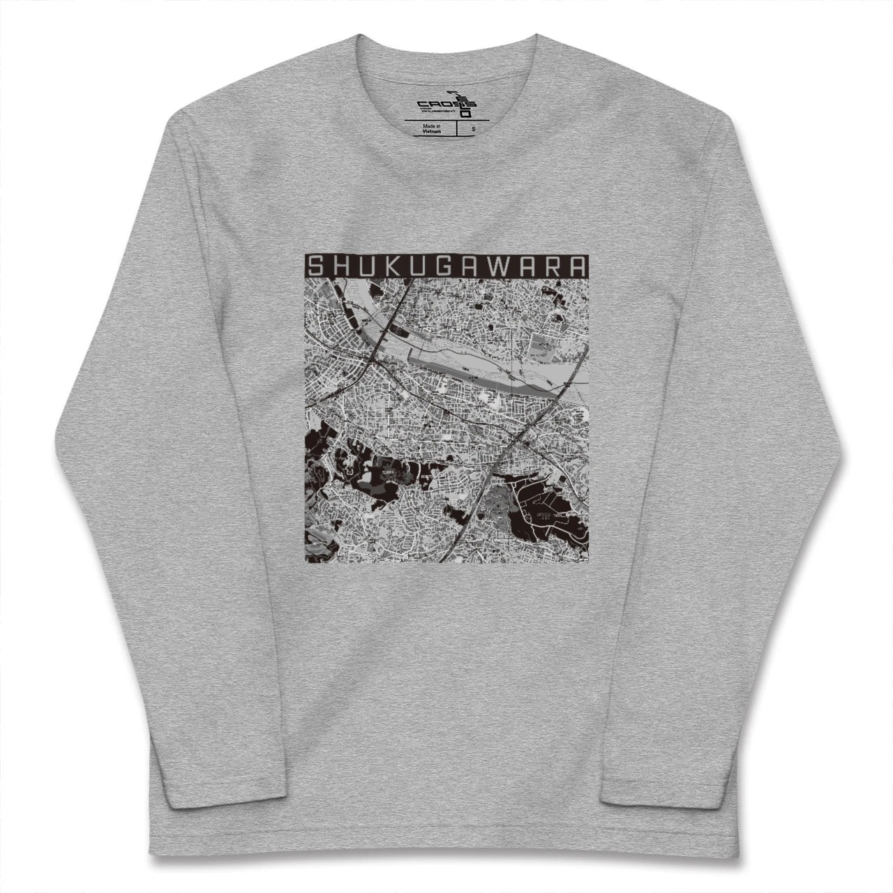 【宿河原(神奈川県)】地図柄ロングスリーブTシャツ