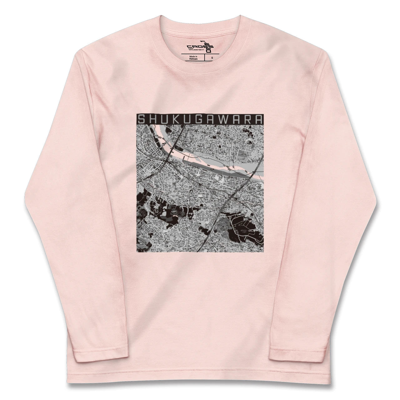 【宿河原(神奈川県)】地図柄ロングスリーブTシャツ
