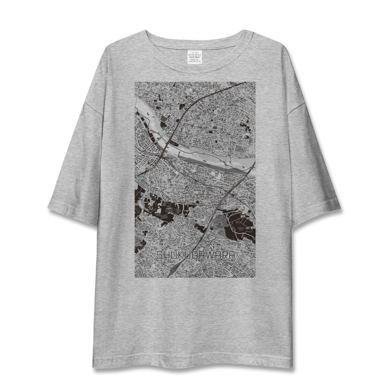 【宿河原(神奈川県)】地図柄ビッグシルエットTシャツ