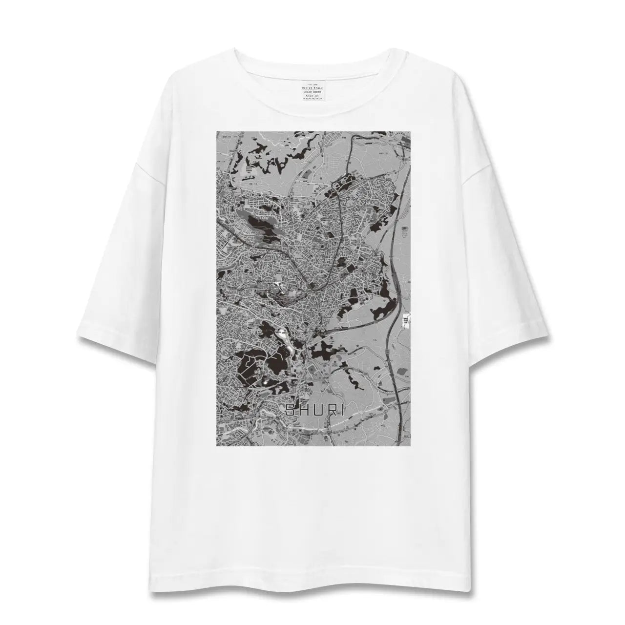 【首里(沖縄県)】地図柄ビッグシルエットTシャツ