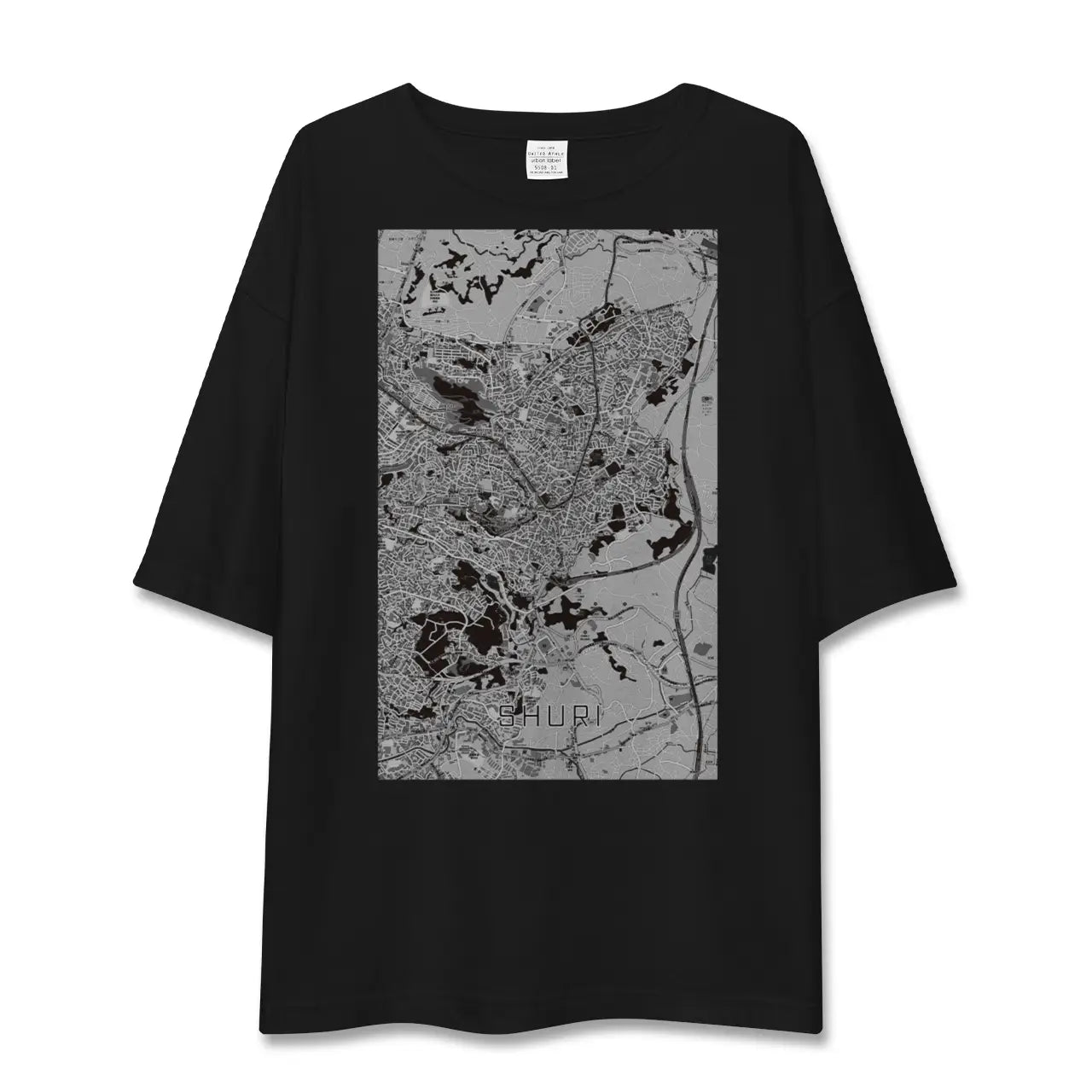 【首里(沖縄県)】地図柄ビッグシルエットTシャツ