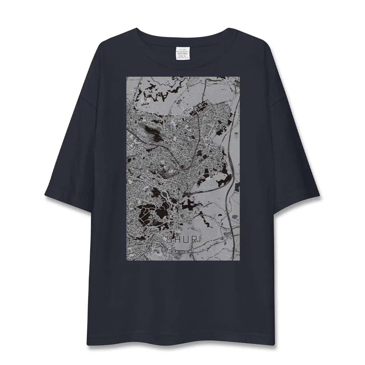 【首里(沖縄県)】地図柄ビッグシルエットTシャツ