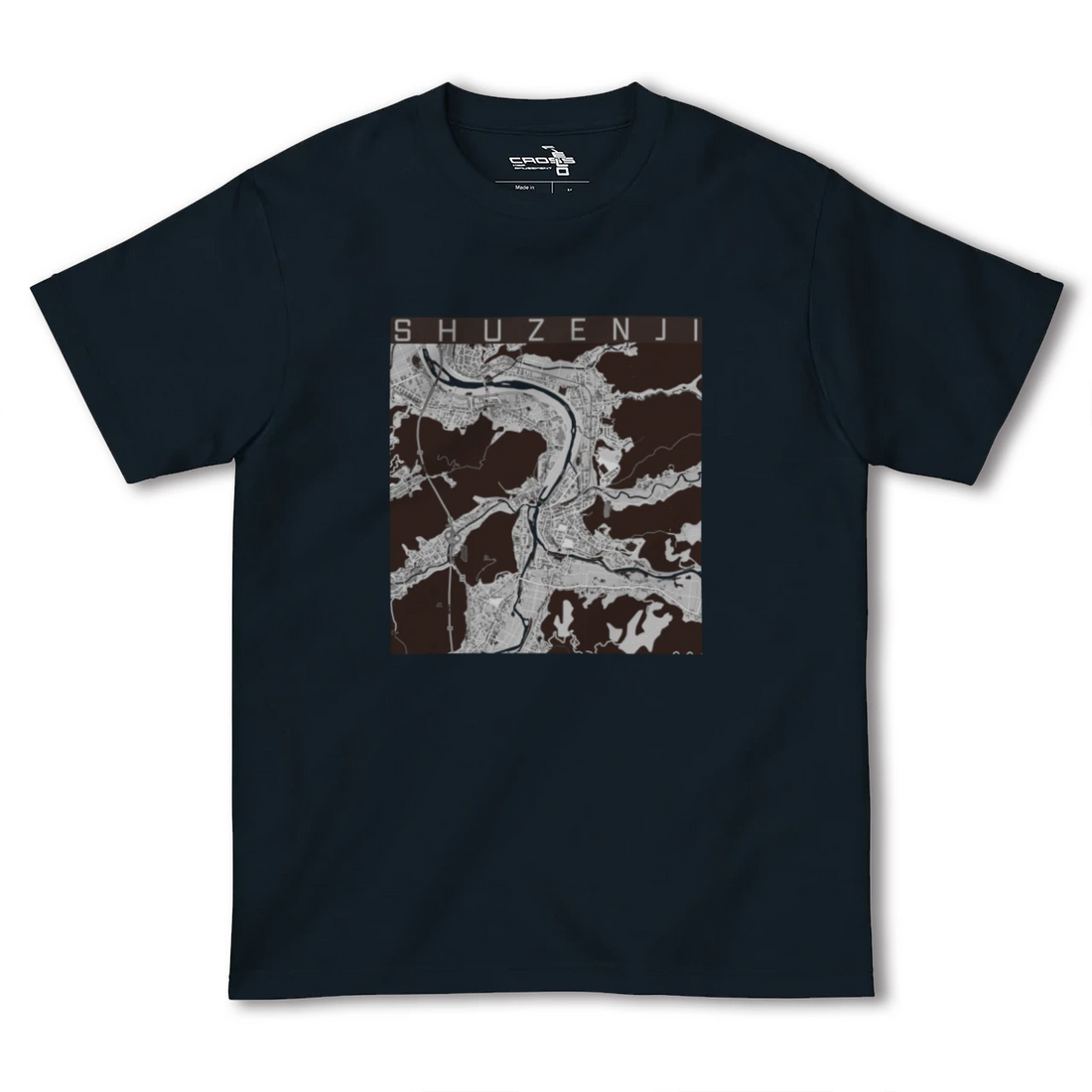 【修善寺(静岡県)】地図柄ヘビーウェイトTシャツ