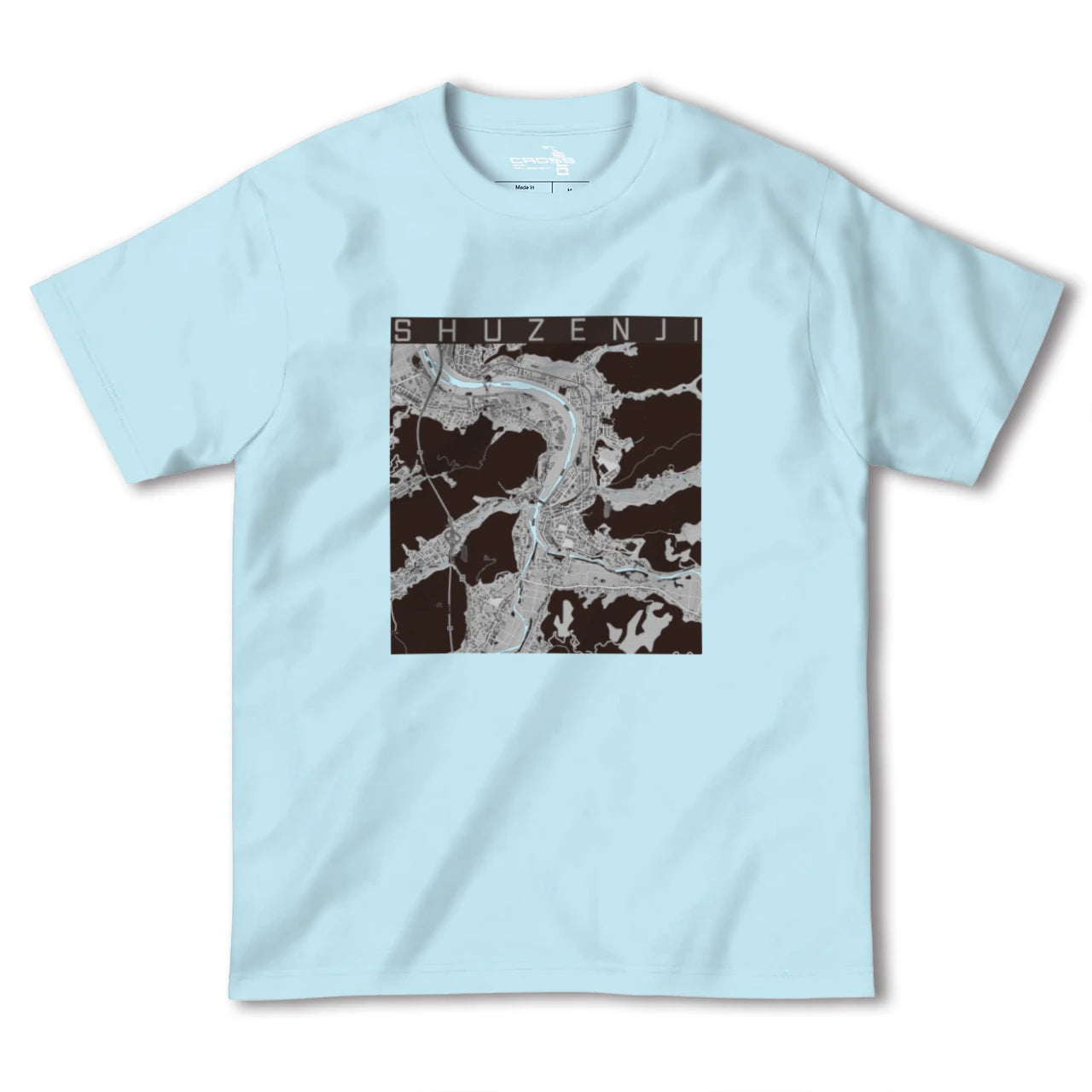 【修善寺(静岡県)】地図柄ヘビーウェイトTシャツ