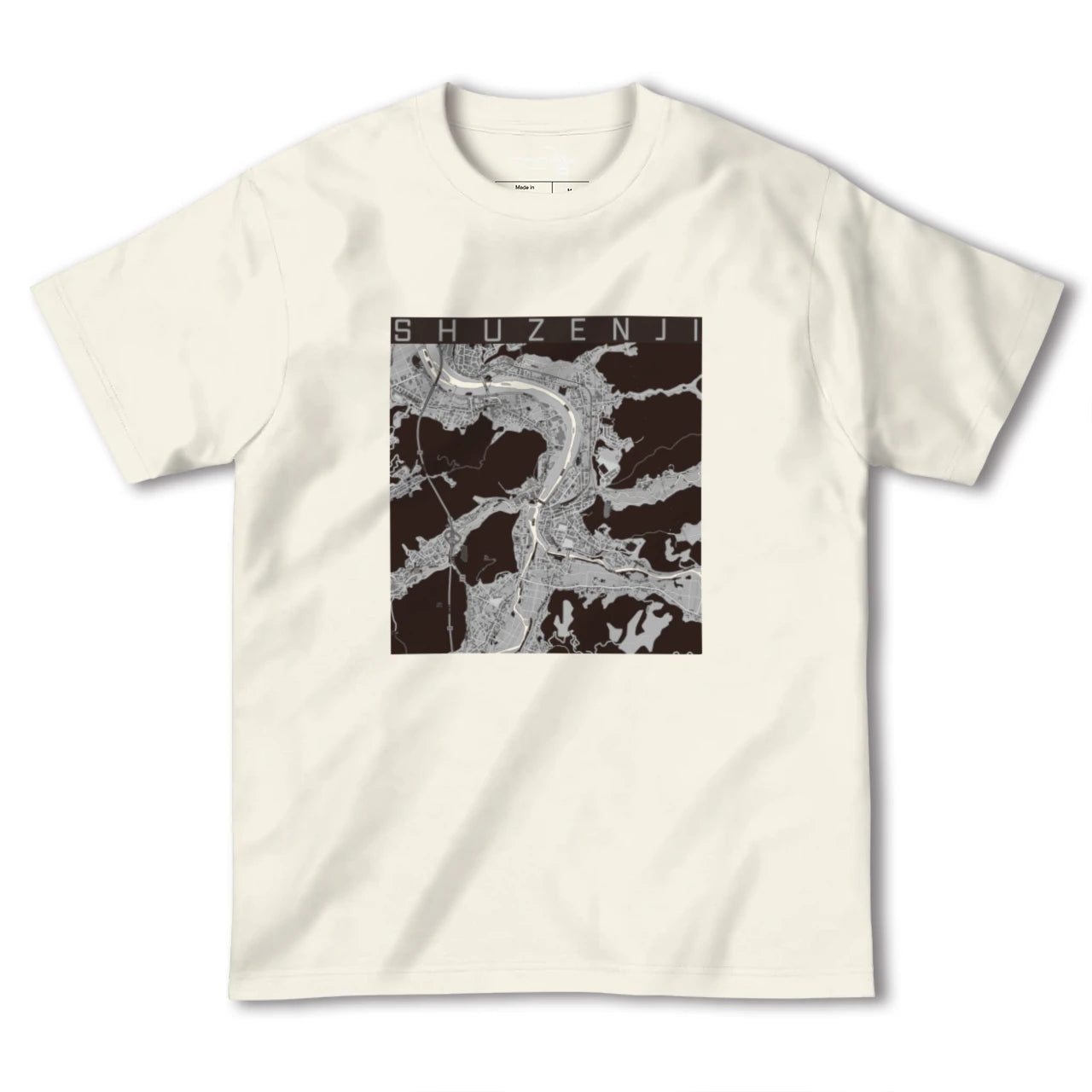 【修善寺(静岡県)】地図柄ヘビーウェイトTシャツ