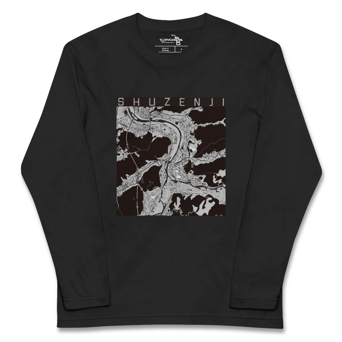 【修善寺(静岡県)】地図柄ロングスリーブTシャツ