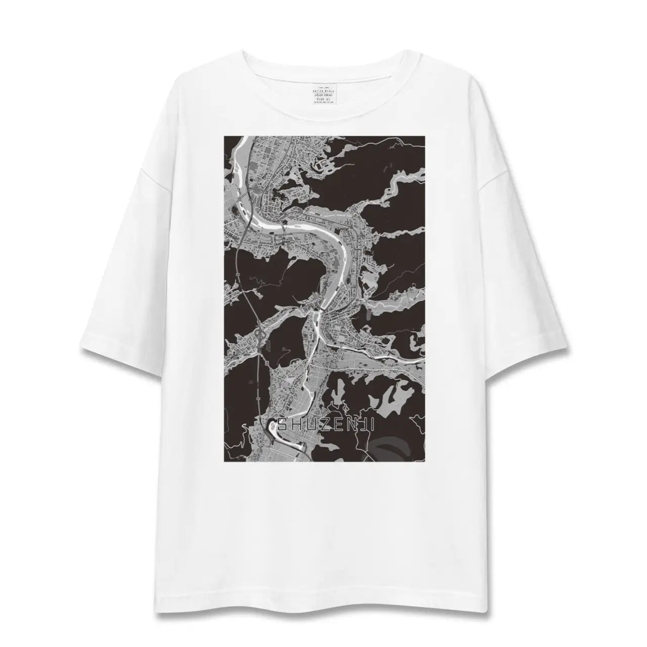 【修善寺(静岡県)】地図柄ビッグシルエットTシャツ