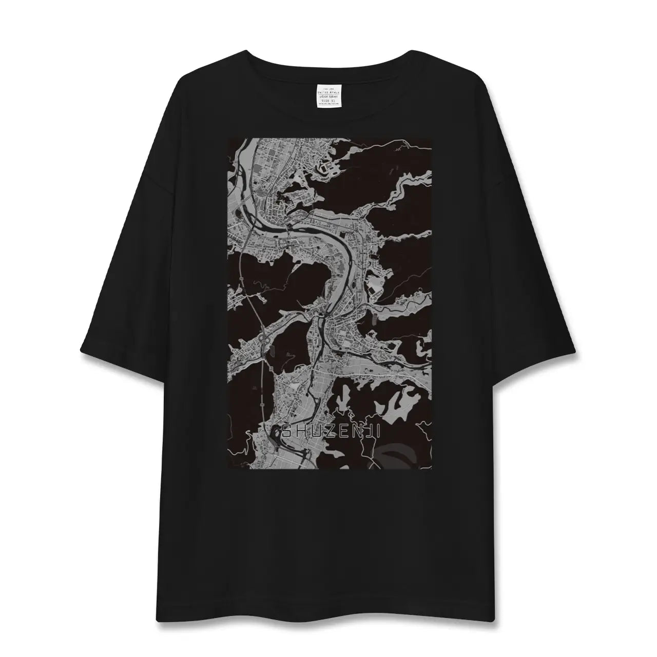 【修善寺(静岡県)】地図柄ビッグシルエットTシャツ