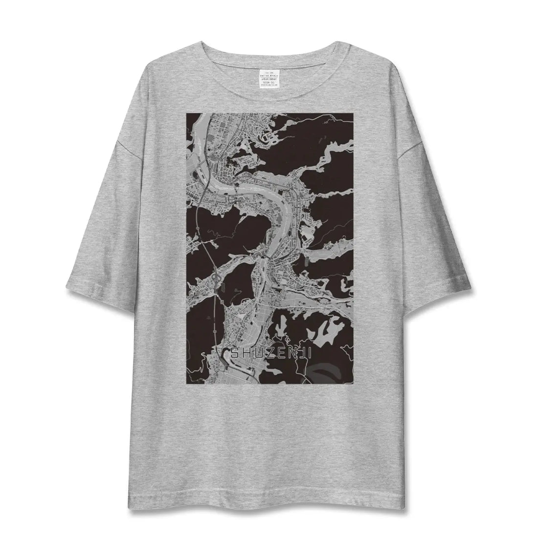 【修善寺(静岡県)】地図柄ビッグシルエットTシャツ