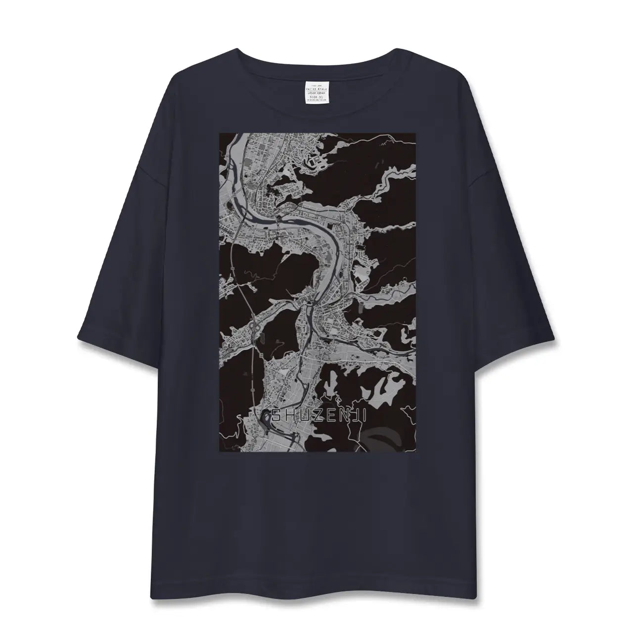 【修善寺(静岡県)】地図柄ビッグシルエットTシャツ