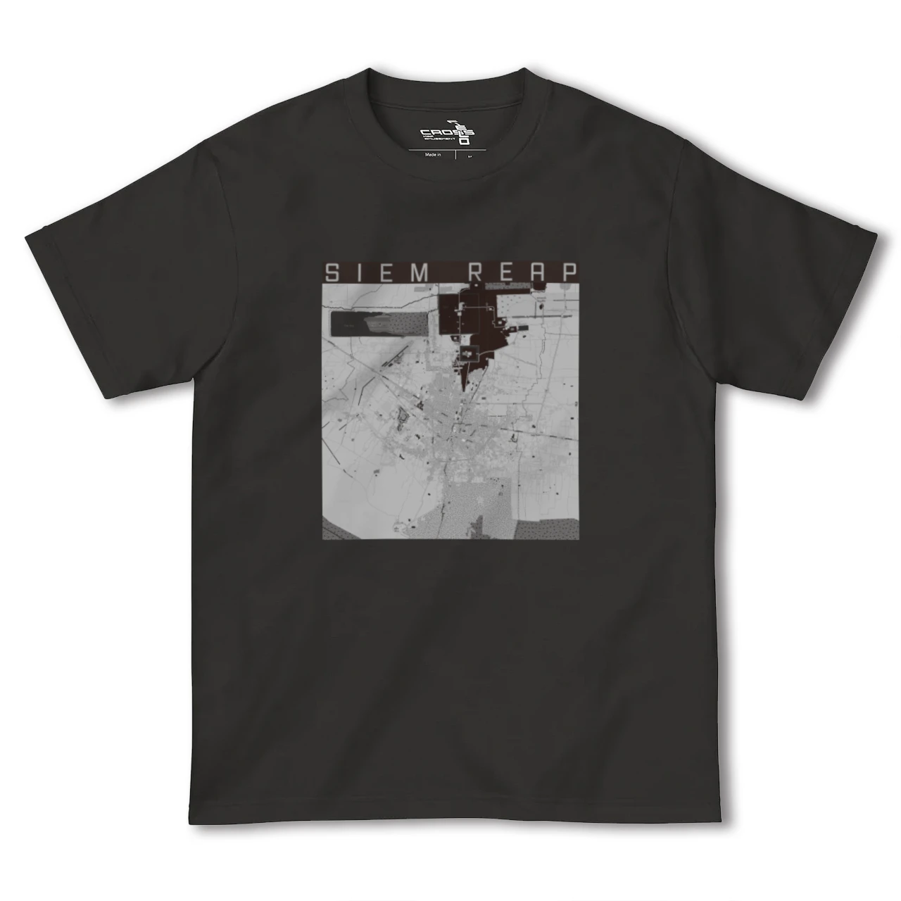 【シェムリアップ(カンボジア)】地図柄ヘビーウェイトTシャツ