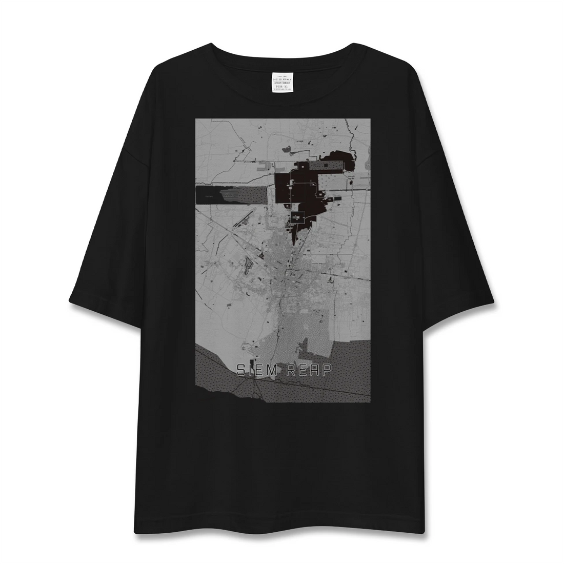【シェムリアップ(カンボジア)】地図柄ビッグシルエットTシャツ