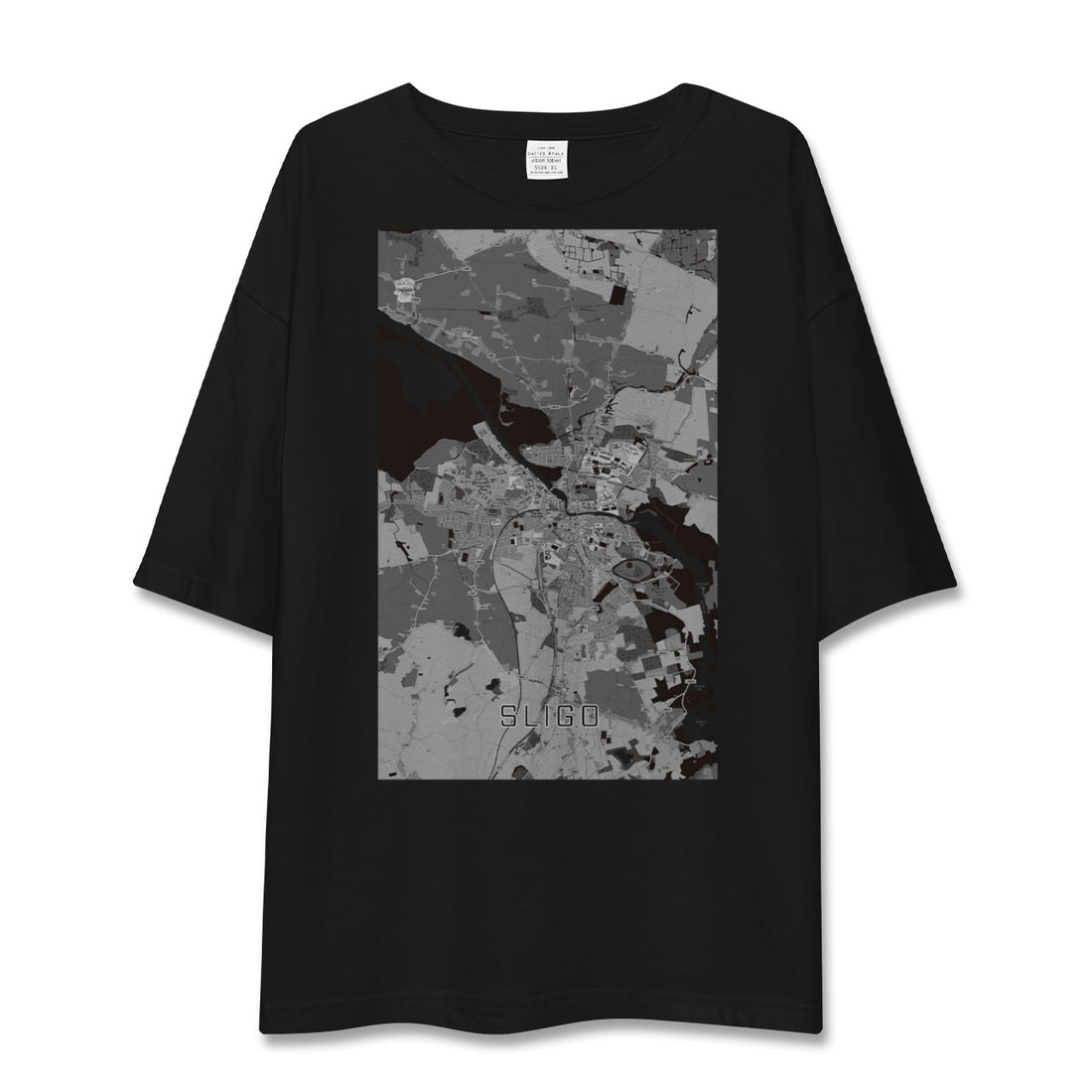 【スライゴ(アイルランド)】地図柄ビッグシルエットTシャツ