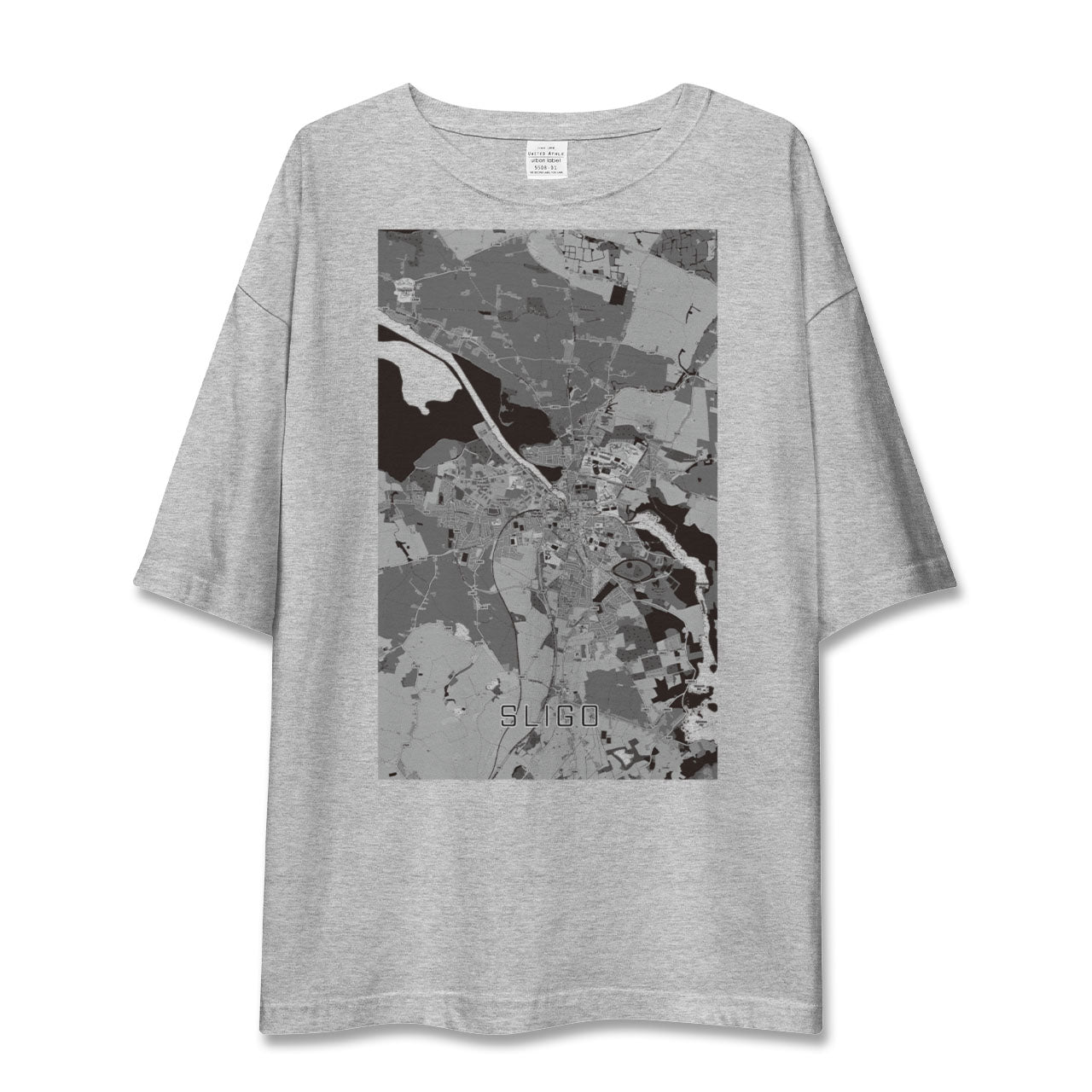 【スライゴ(アイルランド)】地図柄ビッグシルエットTシャツ