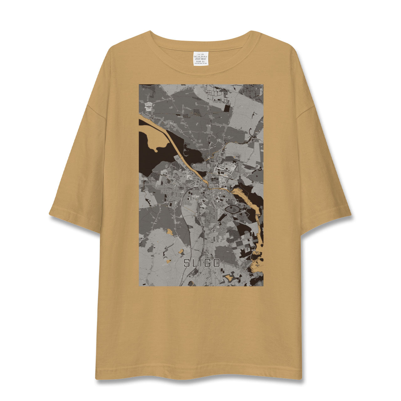 【スライゴ(アイルランド)】地図柄ビッグシルエットTシャツ
