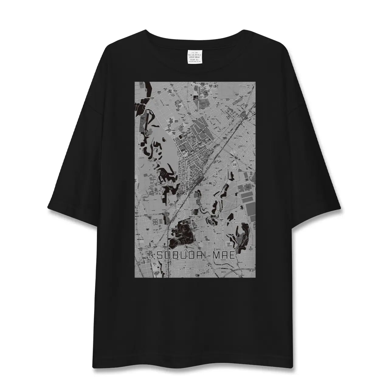 【相武台前(神奈川県)】地図柄ビッグシルエットTシャツ