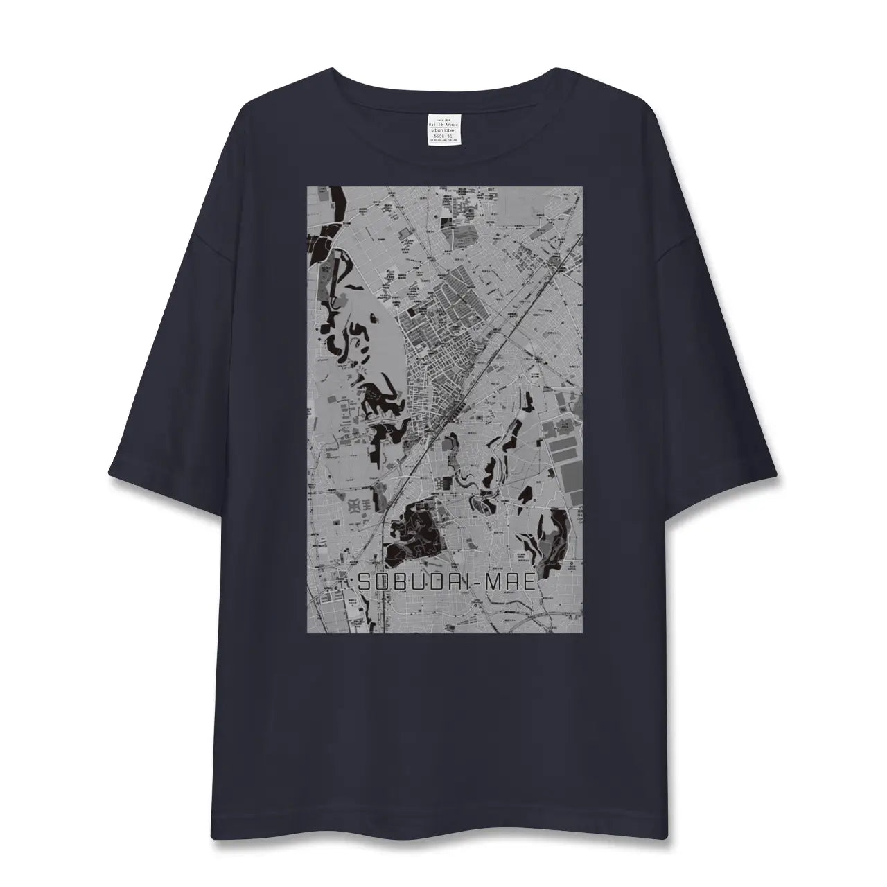 【相武台前(神奈川県)】地図柄ビッグシルエットTシャツ