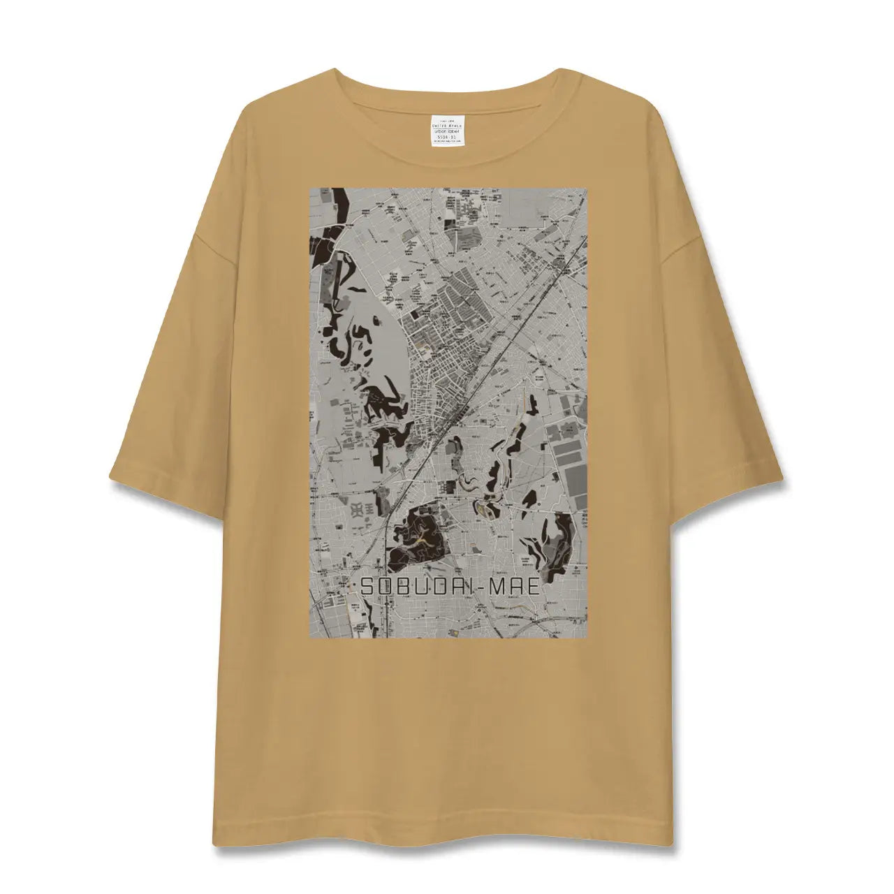 【相武台前(神奈川県)】地図柄ビッグシルエットTシャツ