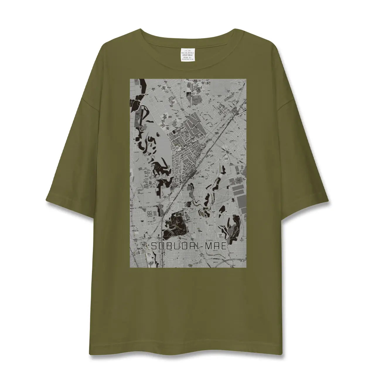 【相武台前(神奈川県)】地図柄ビッグシルエットTシャツ