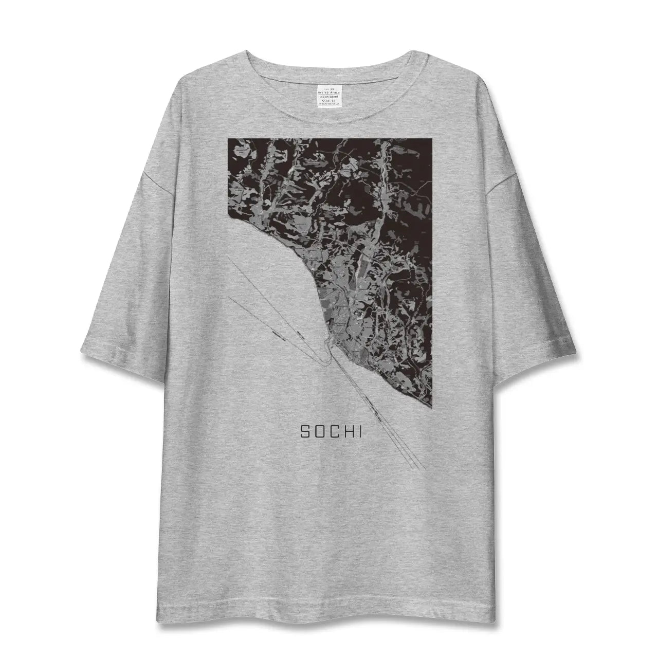 【ソチ(ロシア)】地図柄ビッグシルエットTシャツ