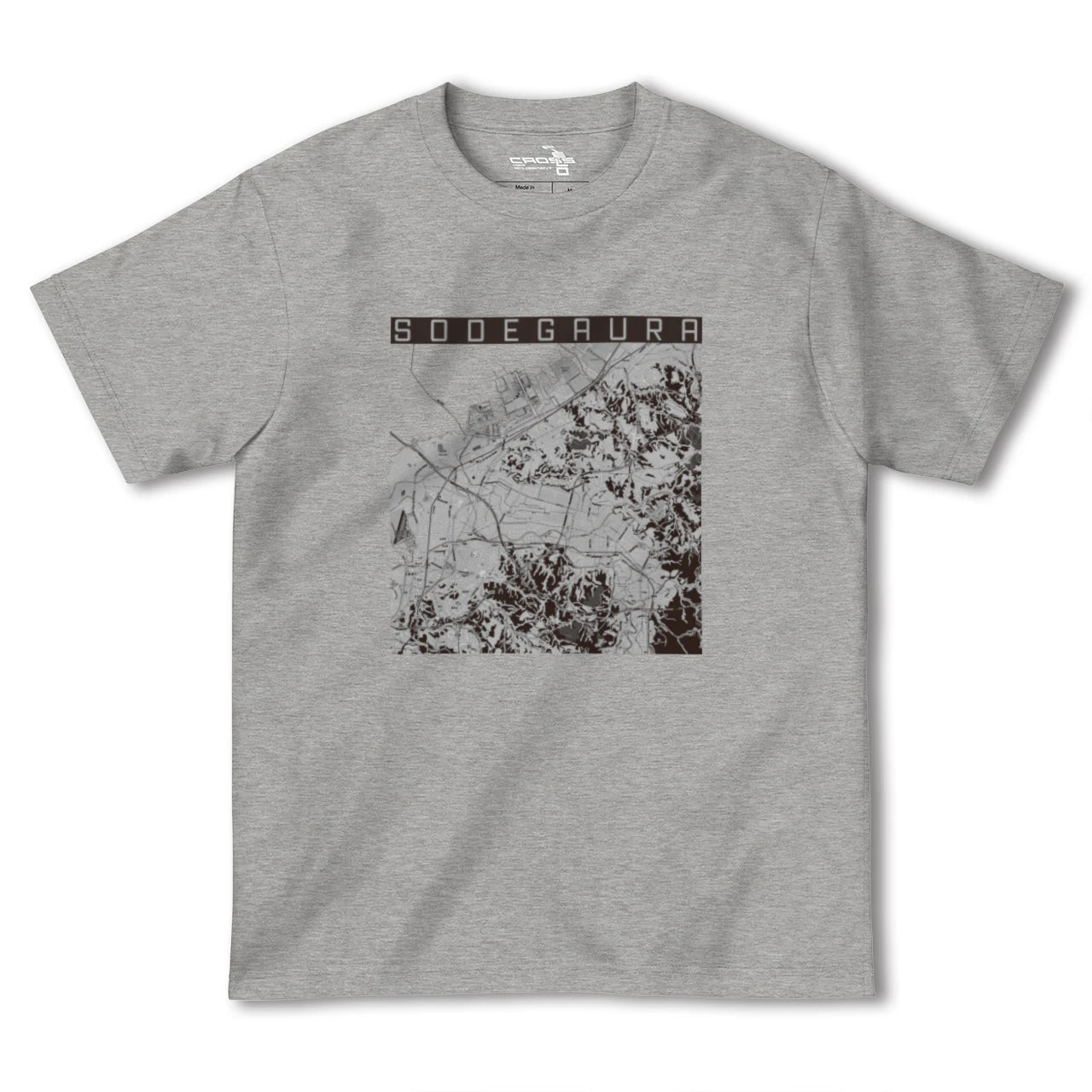 【袖ケ浦(千葉県)】地図柄ヘビーウェイトTシャツ