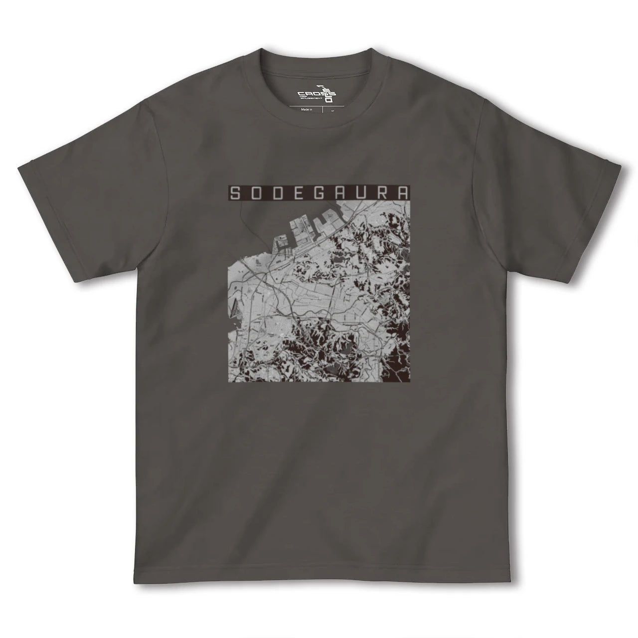 【袖ケ浦(千葉県)】地図柄ヘビーウェイトTシャツ